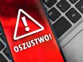 Oszustwo na OLX! Czerwony ekran telefonu z wykrzyknikiem ostrzega przed oszustami. Uważaj na podejrzane oferty.