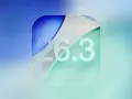 Abstrakcyjny wzór z cyframi 26.3, przypominający ikonę aplikacji na iOS 26.3.