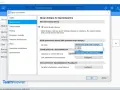 Ustawienia TeamViewer: opcje bezpieczeństwa, hasło generowane losowo, zasady połączeń.