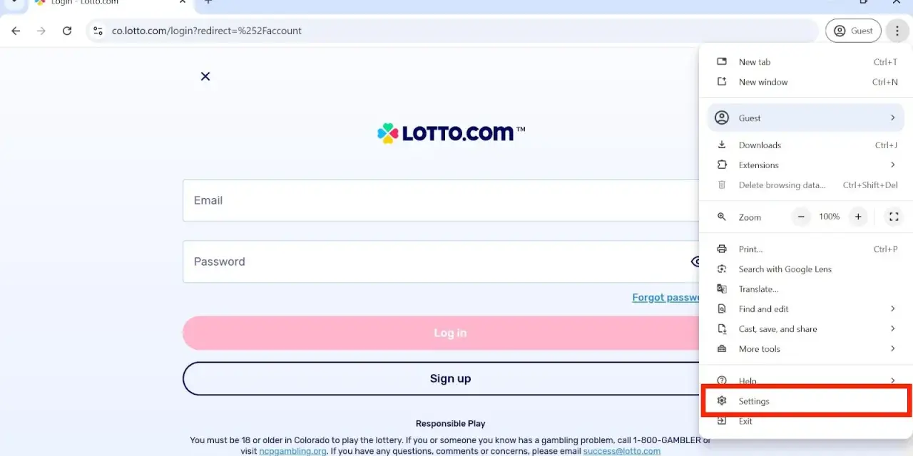 Jak włączyć sprawdzanie lokalizacji w przeglądarce lotto, aby grać bez problemów