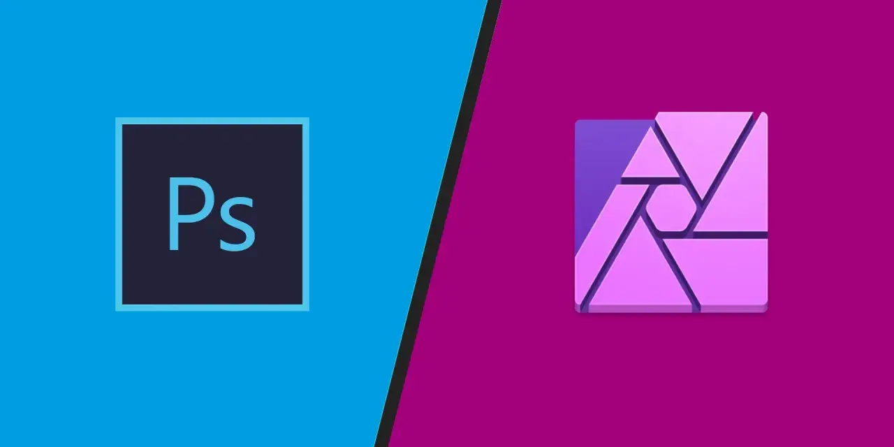 Porównanie ikon Photoshop i Affinity Designer. Szukasz alternatywy dla adobe illustrator free?