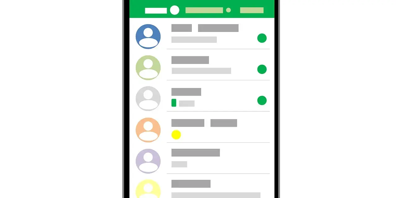 Ekran telefonu z listą kontaktów i wiadomości, pokazujący jak działa Viber.