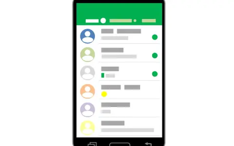 Ekran telefonu z listą kontaktów i wiadomości, pokazujący jak działa Viber.