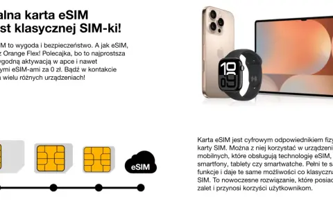 Jak włączyć eSIM Orange? Wirtualna karta eSIM to wygoda i bezpieczeństwo. Aktywuj ją w apce i bądź w kontakcie na wielu urządzeniach.