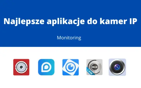 Najlepsze aplikacje do kamer IP. Monitoring przez internet. Ikony aplikacji do monitoringu.