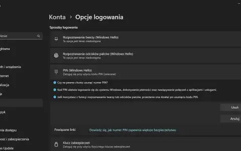 Jak wyłączyć PIN w Windows 11 i poprawić bezpieczeństwo logowania