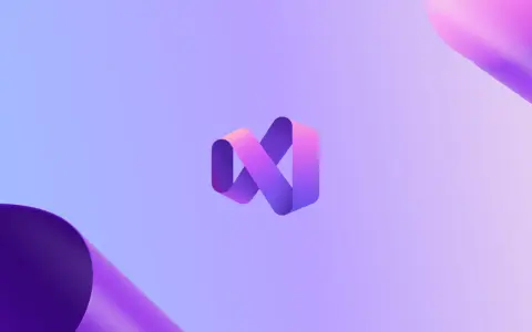 Logo Visual Studio, symbol nieskończoności w odcieniach fioletu i różu, nawiązujące do technologii .NET Framework.