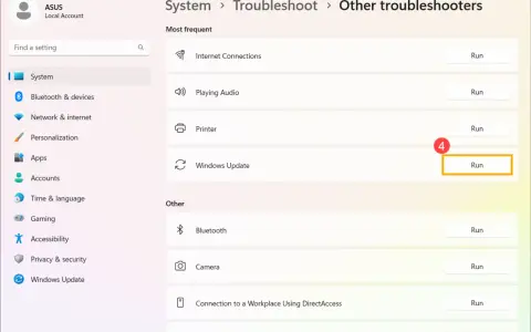 Uruchom narzędzie do rozwiązywania problemów z Windows Update, aby naprawić błędy aktualizacji.