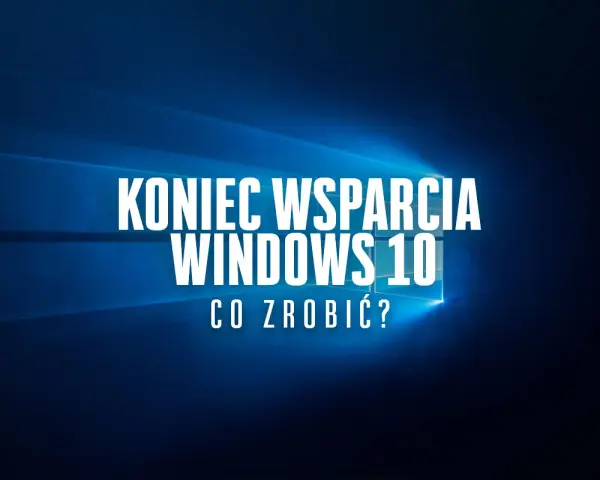 Koniec wsparcia dla Windows 10. Co zrobić? Tło z charakterystycznym dla systemu Windows gradientem.