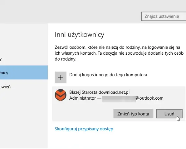 Jak usunąć konto Windows 10 i uniknąć utraty danych użytkownika