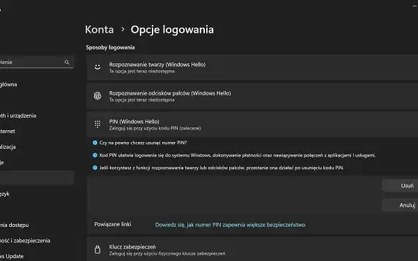 Jak wyłączyć PIN w Windows 11 i poprawić bezpieczeństwo logowania
