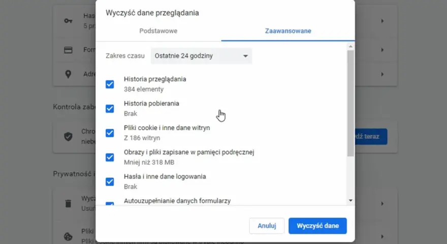 Jak wyczyścić historię przeglądarki Chrome i zadbać o prywatność