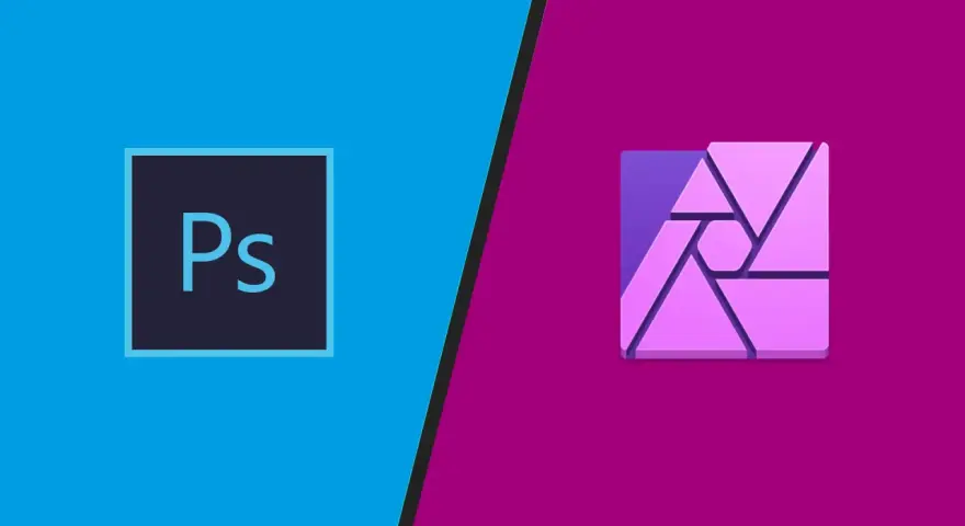 Porównanie ikon Photoshop i Affinity Designer. Szukasz alternatywy dla adobe illustrator free?