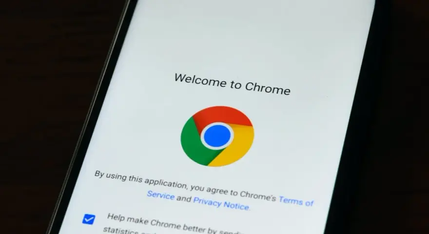 Ekran powitalny przeglądarki Chrome. Możesz tu zarządzać swoimi chrome rozszerzenia i ustawieniami prywatności.
