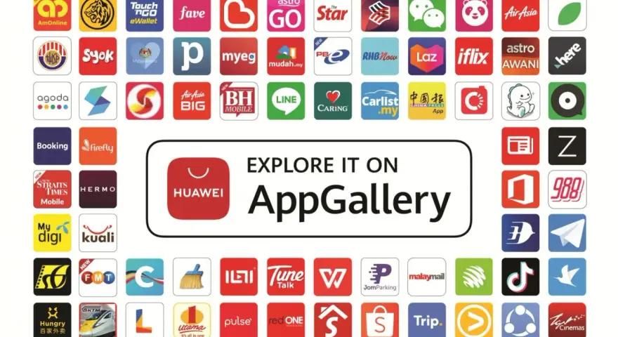 Wiele aplikacji, które można znaleźć w Google Play: za darmo, dostępne są również w Huawei AppGallery.
