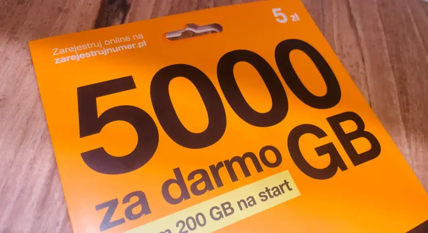 Karta SIM Orange z 5000 GB za darmo. Dowiedz się, jak sprawdzić swój numer telefonu Orange, rejestrując się online na zarejestrujnumer.pl.