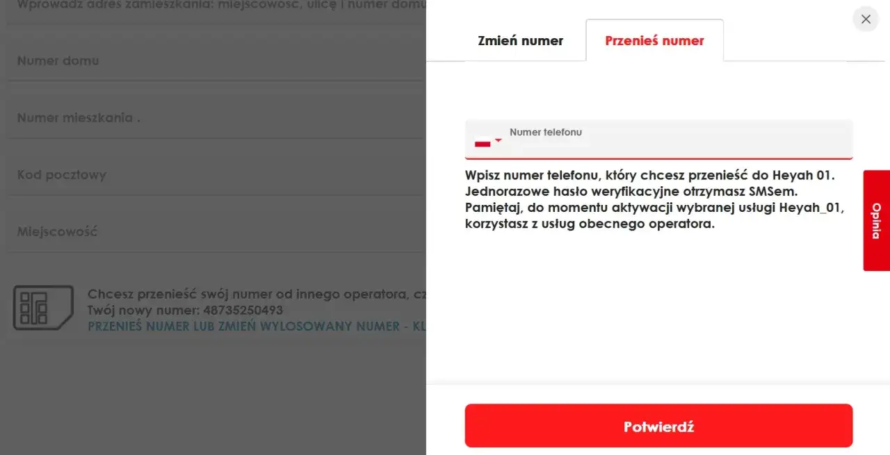 Chcesz przenieść swój numer do Heyah? Wpisz numer telefonu, który chcesz przenieść. Potwierdź, by rozpocząć heyah przeniesienie numeru.
